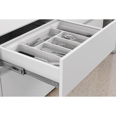 Cozinha Completa 6 Peças Rainha Gourmet 3 Aéreos 1 Paneleiro 2balcões C6p39 Branca Nature