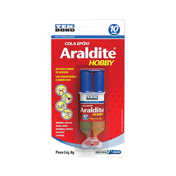 Adesivo Araldite Transparente Seringa Blister 6g