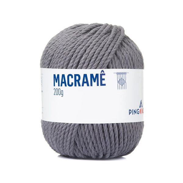 Fio Pingouin para Macrame 200g 2655 1815 New Gray Fio Pingouin para Macrame 200g 2655 1815 New Gray