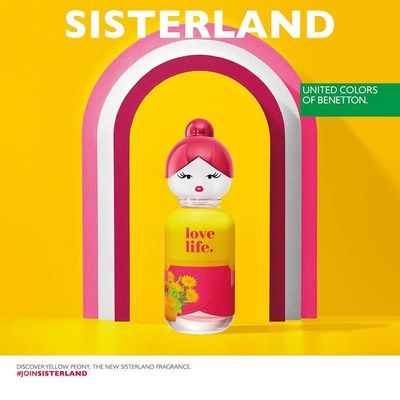 Benetton Sisterland Yellow Peony Eau De Toilette - Perfume Feminino 80ml