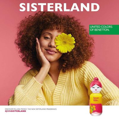 Benetton Sisterland Yellow Peony Eau De Toilette - Perfume Feminino 80ml