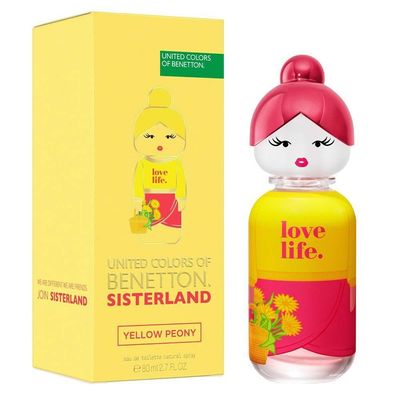 Benetton Sisterland Yellow Peony Eau De Toilette - Perfume Feminino 80ml