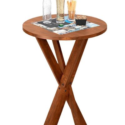 Bistrô Gourmet Tampo Redondo Imbuia Charmcharm Shop Jm
