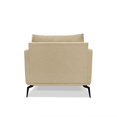 Kit 2 Poltronas Decorativa Livorno Linho Com Pés Em Aço SSX Multicoisas Dourado