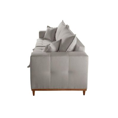 Sofá Matrix 02 Módulos De 80cm B25cm Meu Sofá Online A230 Linho Cinza
