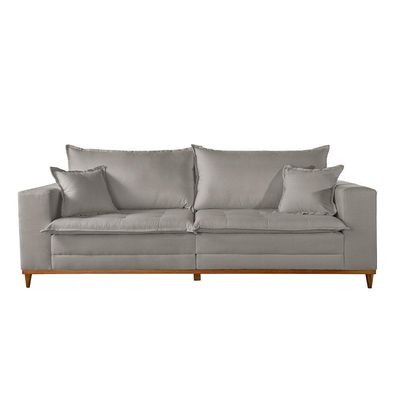 Sofá Matrix 02 Módulos De 80cm B25cm Meu Sofá Online A230 Linho Cinza