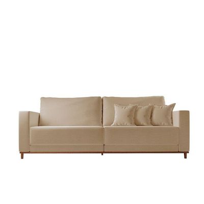 Sofá Djon 02 Módulos De 100cm B20cm Meu Sofá Online A226 Linho Bege