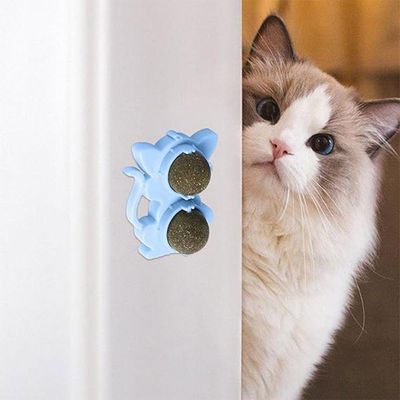 Brinquedo Erva De Gato Pet Catnip Bolinha Bola Natural Menta Interativo Animal De Estimaçao