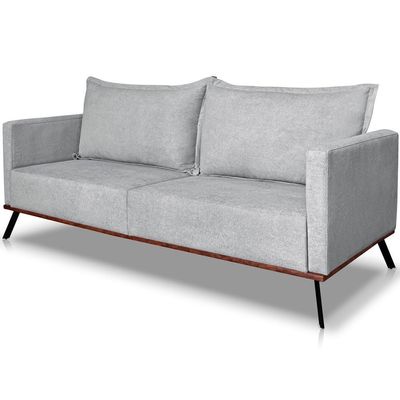 Sofa Aya 3 Lugares Para Sala De Estar 220cm Boucle 3302 Ezz 3302