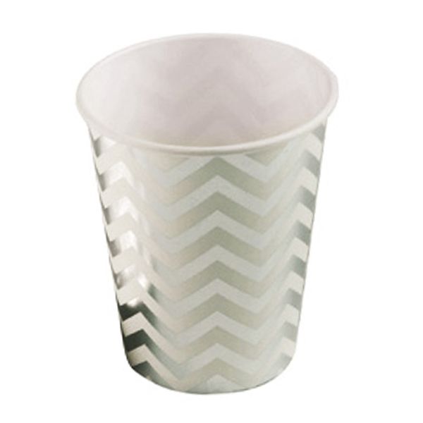 Copo de Papel Silver Missone Prata com 10 Unidades Copo de Papel Silver Missone Prata com 10 Unidades