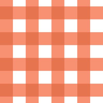 Papel de Parede Doce Estilo Xadrez Laranja 82069