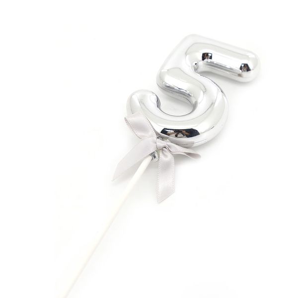 Topper Bolo Le Prata Número 5 Topper Bolo Le Prata Número 5