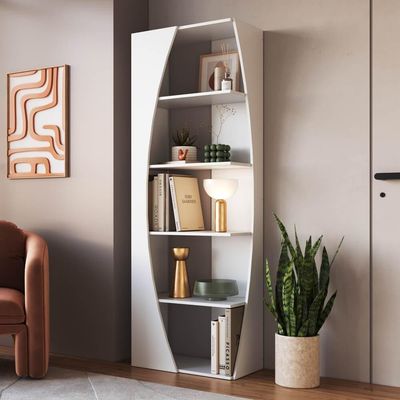 Estante Livreiro Multiuso 05 Prateleiras Branco Proddy