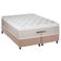 Cama Box King: Colchão Molas Ensacadas Plumatex Presidencially + Base Crc Suede Clean (193x203)