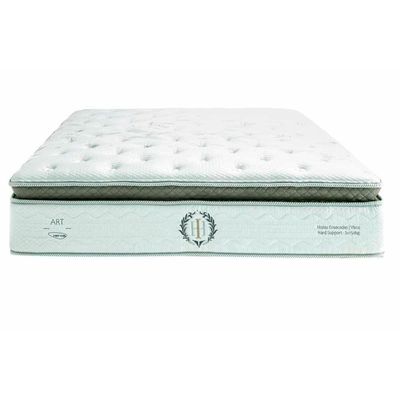 Cama Box Casal: Colchão Molas Ensacadas Herval Imperatore Gold C1655 + Base Crc Suede Gray (138x188x34)