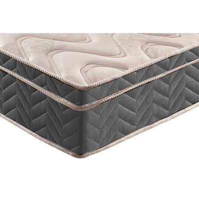 Cama Box Baú Casal: Colchão Espuma D45 Paropas Conforto Mega Firme + Base Crc Suede Gray (138x188)