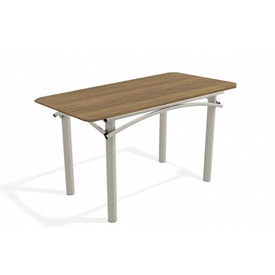 Mesa Para Cozinha Elba Com Tampo 1.60cm Niquel Nogueira Kappesberg