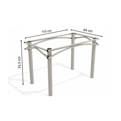 Mesa Para Cozinha Elba Com Tampo 1.60cm Niquel Nogueira Kappesberg