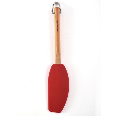Espátula Batedora Silicone Cabo De Madeira Luxo Kitchenaid