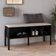 Sapateira Banco Hall De Entrada Pés Madeira Moss A03 Nero Preto - Lyam Decor