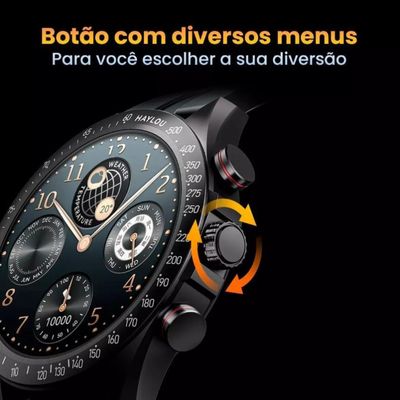 Smartwatch Haylou Solar Pro com Tela AMOLED e IP68 Preto