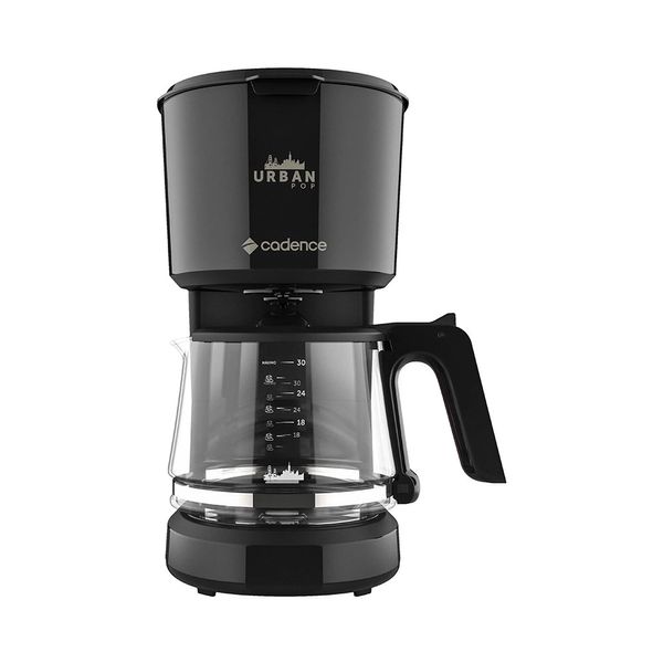 Cafeteira Elétrica Cadence Urban Pop Red CAF610 Preta 30 Xícaras - 127V