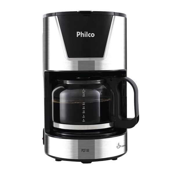 Cafeteira Elétrica Philco Titanium PCF18I Prata 18 Xícaras - 220V