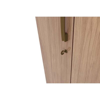 Guarda Roupa Casal 3 Portas (2 C- Espelho) E 2 Gavetas C- Pés Açaí Da133 Branco-rosa - Henn