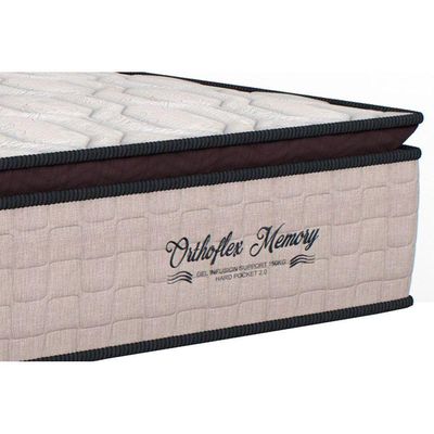 Colchão King Molas Ensacadas Masterpocket Memory Hp Pillow Top (193x203x30) - Orthoflex