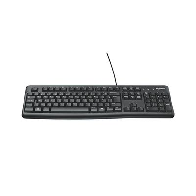 Teclado com Fio USB Logitech Preto K120