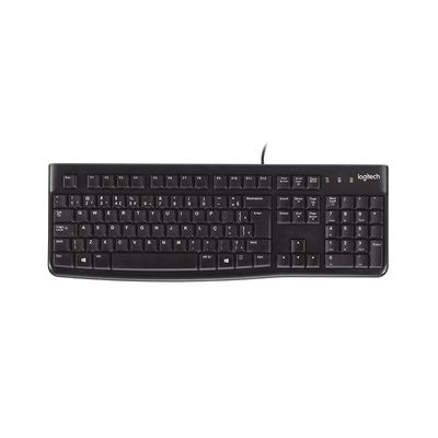 Teclado com Fio USB Logitech Preto K120