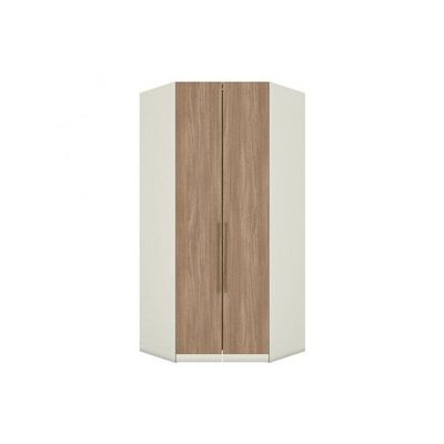 Guarda Roupa Closet Casal De Canto Oblíquo Mc05 Seletto C- 2 Portas E 3 Gavetas Areia-jequitibá - Henn