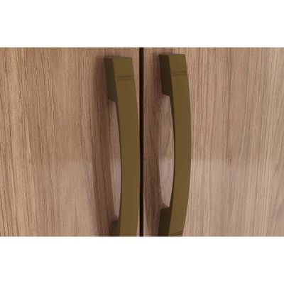 Guarda Roupa Casal 3 Portas E 2 Gavetas Açaí Da133 Branco - Henn