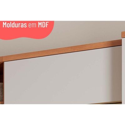 Módulo Cozinha Telasul Thela Macadâmia Armário Thela Macadâmia Com 1 Porta 80cm Freijó Branco Telasul