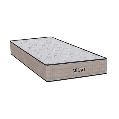 Colchão Solteiro Espuma D33 Milão Bege (88x188x20) - Orthoflex