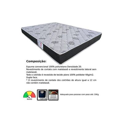 Colchão Casal Espuma D20 Comfortpedic Line (138x188x17) - Orthoflex