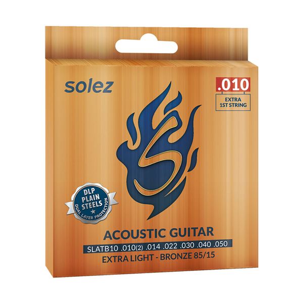 Corda P/ Violão Aço Solez SLATB10 10/50 Bronze 85/15 EC0505