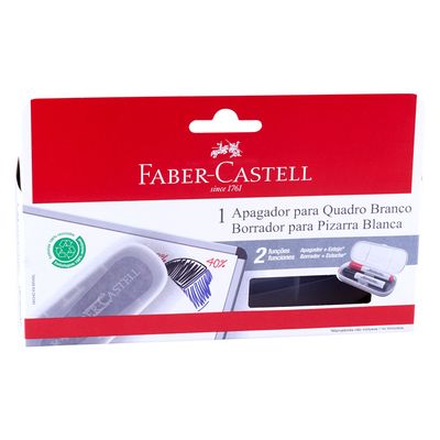 Apagador para Quadro Branco Faber Castell com Porta Marcadores