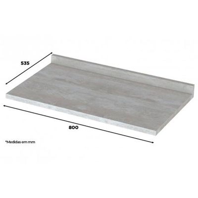 Módulo Cozinha Americana Tampo Para Balcão 80cm Calcare2 Aéreos + 1 Balcão + 1 Complemento