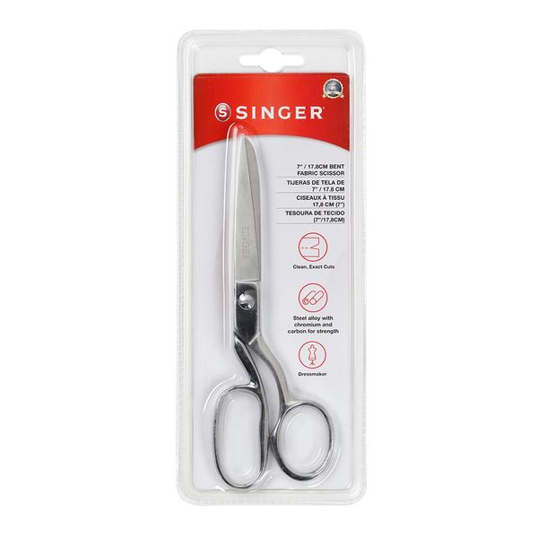 Tesoura para Tecido Singer Uso Profissional 7" / 17,8cm Prata