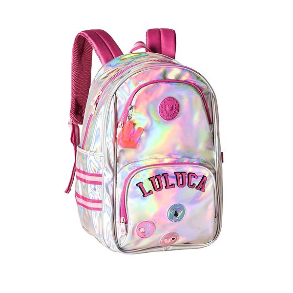 Mochila Infantil Clio Style Luluca Holográfica 17,5