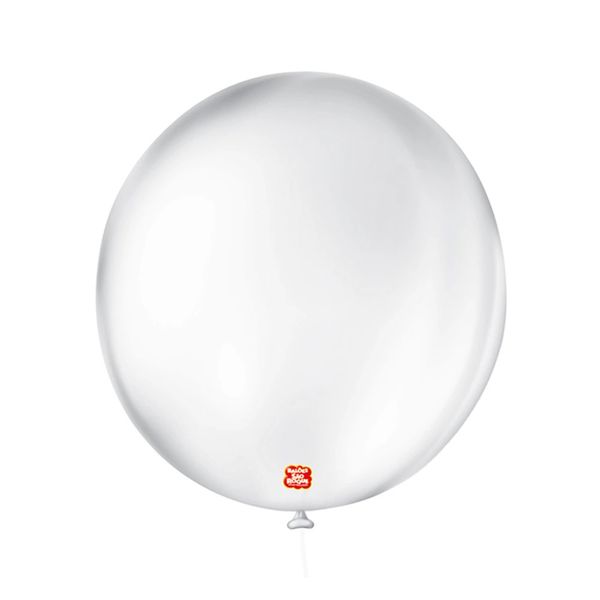 Balão São Roque Liso N7 com 50 Transparente