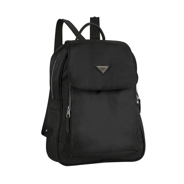 Mochila para Notebook Semax Acetinada Glow It Preta com Tampa 17"