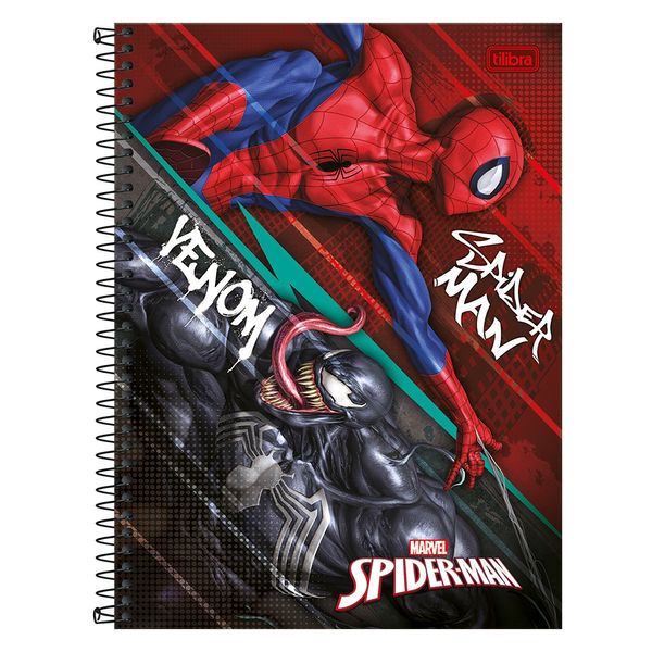 Caderno Universitário Tilibra Spider Man 10 Matérias 160 Folhas