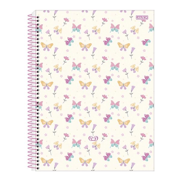 Caderno Colegial São Domingos Espiral Capa Dura Art Detalhes 1 Matéria 80 Folhas - Item Sortido