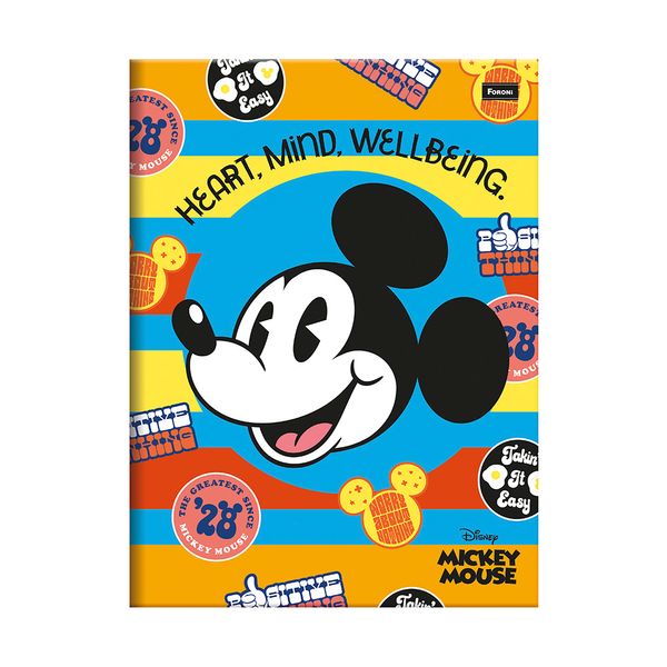 Caderno Brochurão Foroni Capa Dura Disney Mickey Vintage 80 Folhas - Item Sortido