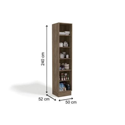 Paneleiro De Cozinha Modulado Maxxi G749 Com 2 Portas 50cm Canela