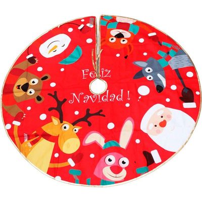 Saia De árvore Natal Temática Natalino Noel Rena Urso 120cm