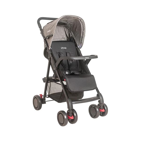 Carrinho de Passeio Kiddo Street Preto e Cinza 0 a 15kg