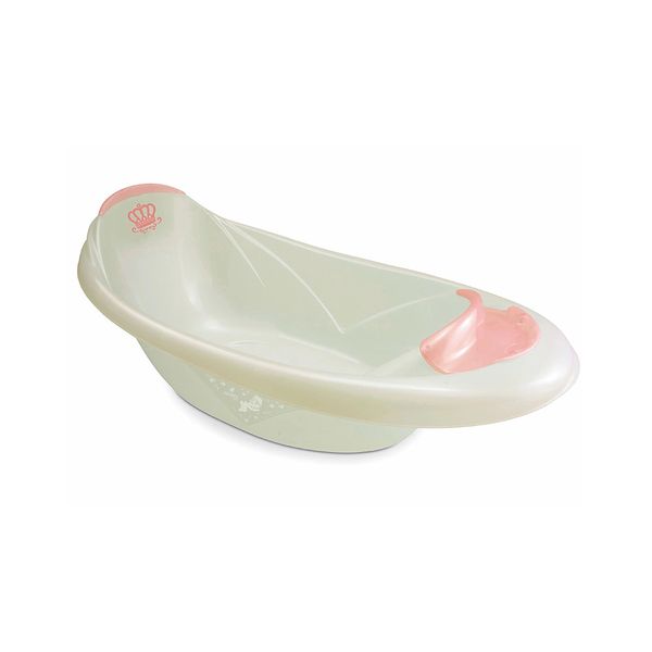 Banheira Infantil Majestic Branco Perolado com Rosa 22L